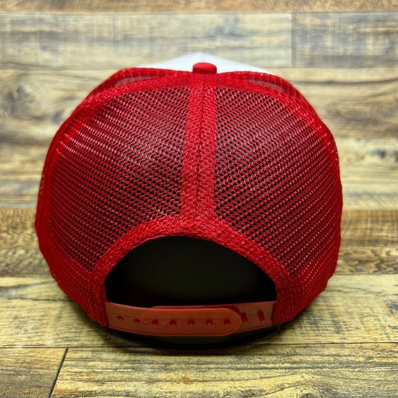 Radiohead Mens Trucker Hat Red Snapback You're All Dead Creep Baseball Cap - Picture 5 of 8